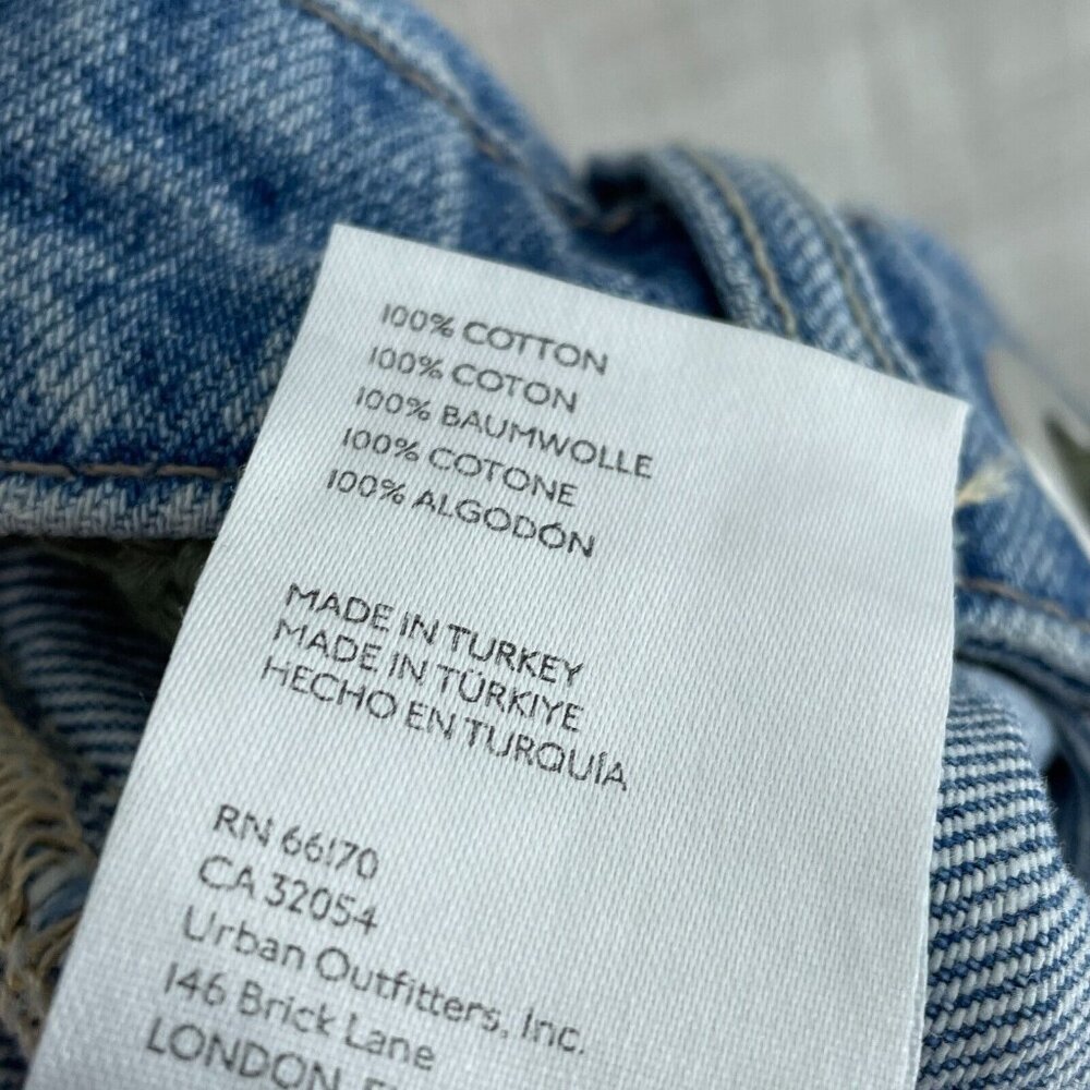 We The Free Blue Patchwork Jeans - Picture 6 of 10